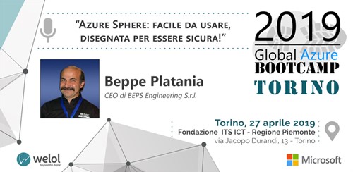 Beppe Platania Azure Bootcamp speaker